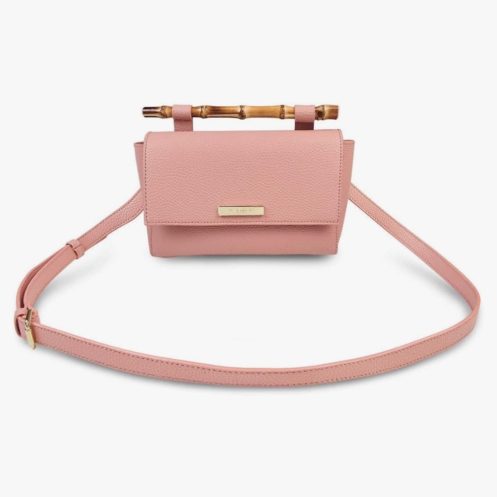 KATIE LOXTON Bamboo Handle Women Medium Vegan Leather Convertible Crossb…